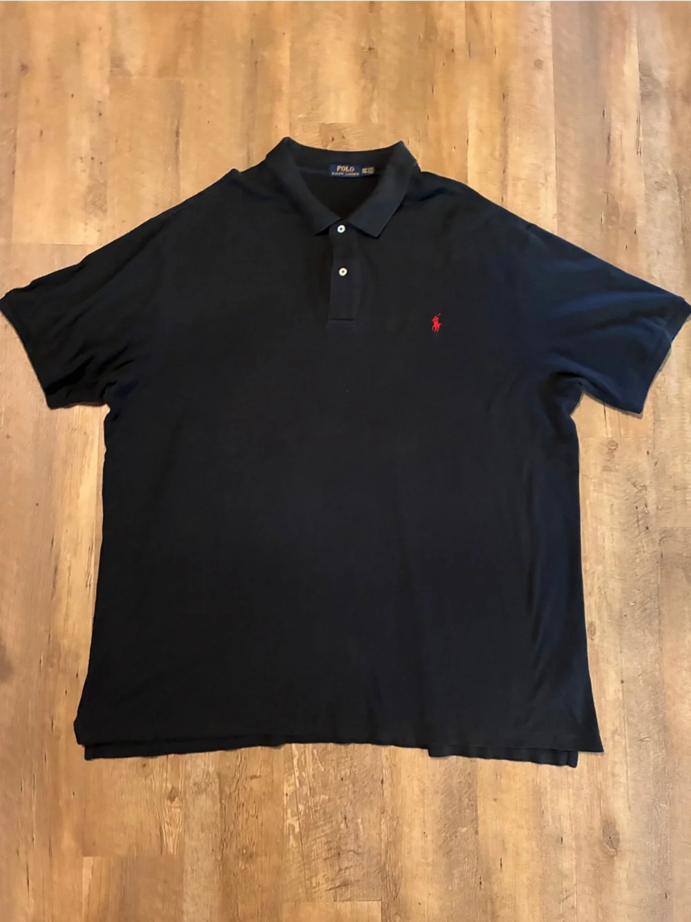 Polo by Ralph Lauren Black Polo with Red Pony Embroidery